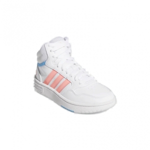 Dievčenská rekreačná obuv - ADIDAS-Hoops Mid 3.0 K cloud white/acid red/sky rush Biela 40