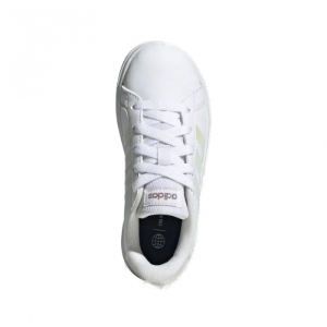 Dievčenská rekreačná obuv - ADIDAS-Grand Court 2.0 K cloud white/iridescent/cloud white Biela 40 3