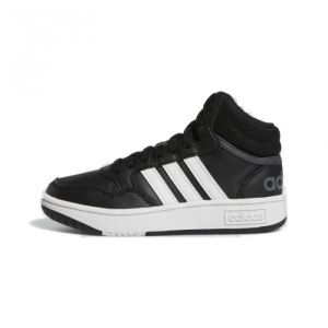 Juniorská rekreačná obuv - ADIDAS-Hoops Mid 3.0 K core black/cloud white/grey six Čierna 35,5 2