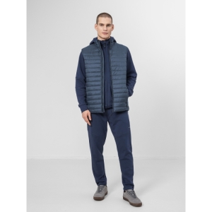 Pánska vesta - 4F-MENS JACKET  KUMP001-30S-DARK BLUE Modrá S 3