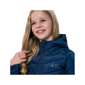 Dievčenská bunda - 4F-GIRLS JACKET JKUDP003-31S-NAVY Modrá 164 1