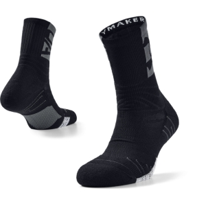 Ponožky - UNDER ARMOUR-UA Playmaker Mid-Crew-BLK-1356615-001 Čierna 36/41