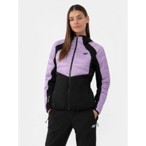 Dámska turistická bunda - 4F-HYBRID WOMENS JACKET KUDH060-52S-LIGHT VIOLET I Fialová XL