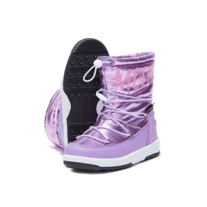 Dievčenské členkové zimné topánky - MOON BOOT-Girl Boot Met Jr pink Ružová 37 3