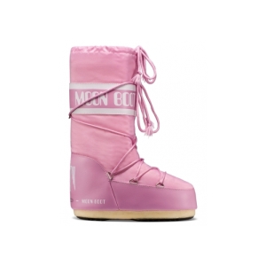Dievčenské vysoké zimné topánky - MOON BOOT-Icon Nylon K pink Ružová 27/30