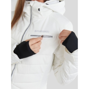 Dámska lyžiarska bunda - FUNDANGO-Punch Padded Jacket-100-white Biela XL 3