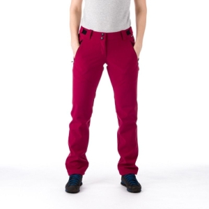 Dámske turistické zateplené nohavice - NORTHFINDER-ALESSANDRA-510-cherry Ružová XL