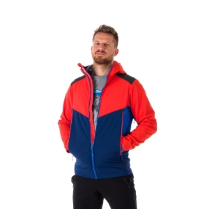 Pánska turistická softshellová bunda - NORTHFINDER-DYLAN-430-redblue Červená XXL 1
