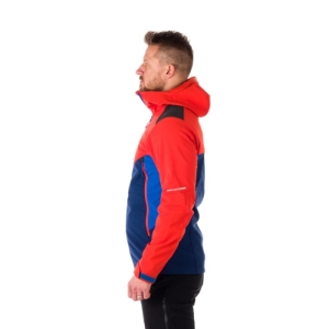 Pánska turistická softshellová bunda - NORTHFINDER-DYLAN-430-redblue Červená XXL 2