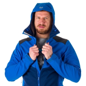 Pánska turistická softshellová bunda - NORTHFINDER-DYLAN-387-blueblue Modrá XXL 4