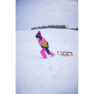 Juniorská zimná čiapka - COLOR KIDS-Hat logo CK, pink glo Ružová 56cm 2