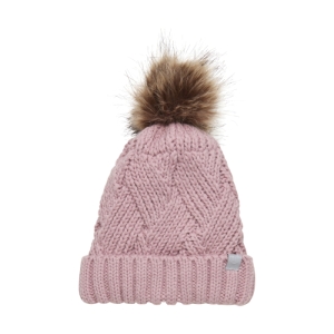 Juniorská zimná čiapka - COLOR KIDS-Hat w. detachable fake fur, zephyr Červená 54cm