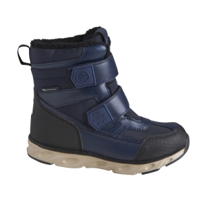 Chlapčenské vysoké zimné topánky - COLOR KIDS-Boots high cut w.2 WP total eclipse Modrá 35