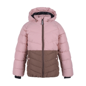 Dievčenská lyžiarska bunda - COLOR KIDS-jacket quilted, AF 8.000, zephyr Ružová 152