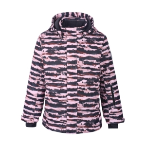 Dievčenská lyžiarska bunda - COLOR KIDS-Ski jacket AOP, AF 10.000, zephyr Mix 152