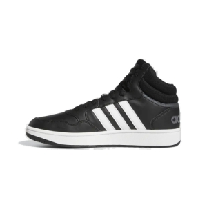 Pánska rekreačná obuv - ADIDAS-Hoops 3.0 Mid core black/cloud white/grey six Čierna 47 1/3 2