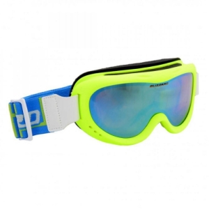 Lyžiarske okuliare - BLIZZARD-907 MDAZO, neon green matt, smoke2, blue mirror Zelená