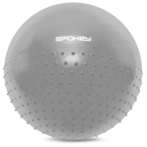 Gymnastická lopta - SPOKEY-HALF FIT Gymball 2 in 1 masage, 65 cm + pump Šedá 1