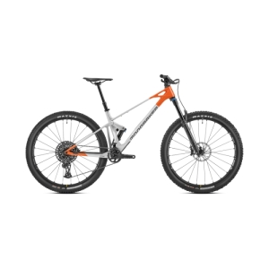 Horský bicykel - MONDRAKER-Raze Carbon R MIND, racing silver/orange, 2023 Strieborná 29" L