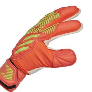 Futbalové brankárske rukavice - ADIDAS-Predator Edge Solar Red/Team Solar Green Červená 12 3