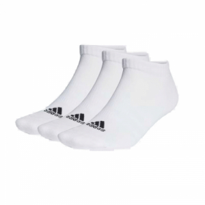 Ponožky - ADIDAS-CUSH SPW LOW 3 PACK-WHITE/WHITE/WHITE Biela 46/48