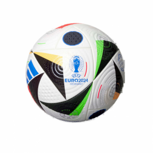 Futbalová lopta - ADIDAS-EURO24 PRO WHITE/BLACK/GLOBLU Biela 5