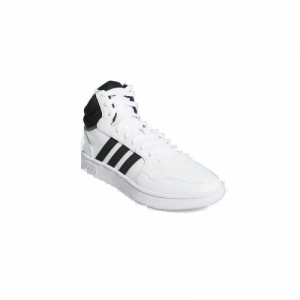 Pánska rekreačná obuv - ADIDAS-Hoops 3.0 Mid Classic Vintage black/black/white Biela 47 1/3 3