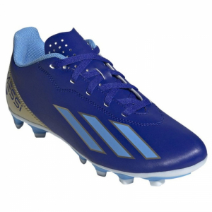Chlapčenské futbalové kopačky outdoorové - ADIDAS-X Crazyfast Messi K FG lucid blue/blue burst/cloud white Modrá 35