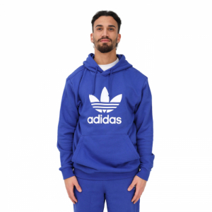 Pánska mikina s kapucňou - ADIDAS ORIGINALS-TREFOIL HOODY-Blue Modrá M 1