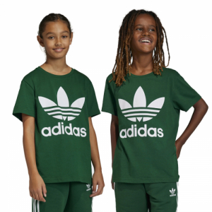 Chlapčenské tričko s krátkym rukávom - ADIDAS ORIGINALS-TREFOIL TEE-DRKGRN Zelená 152