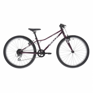 Juniorský horský bicykel - AMULET-24 Tomcat SH, royal purple/silver, 2023 Fialová 24" 24"