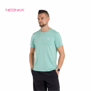 Pánske bežecké tričko s krátkym rukávom - ANTA-SS Tee-MEN-852125105-3-Luminescent Green/Heather Grey Zelená XL 3