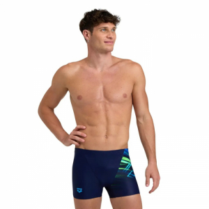Pánske plavecké boxerky - ARENA-SHADING SWIM SHORT Modrá XL