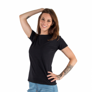 Dámske tričko s krátkym rukávom - AUTHORITY-T-BASIC_W_black Čierna S 1