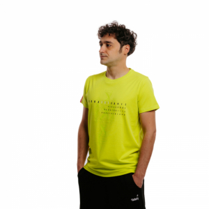 Pánske tričko s krátkym rukávom - AUTHORITY-T-DNAEXISPORT yellow Žltá XXL
