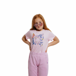 Dievčenské tričko s krátkym rukávom - AUTHORITY-T-FUN G pink Ružová 140/146