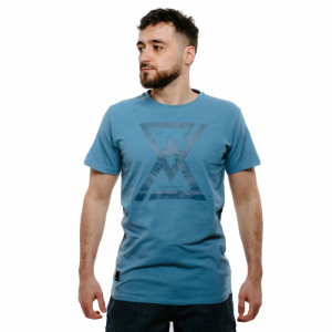 Pánske tričko s krátkym rukávom - AUTHORITY-T-TIMEMATCH blue Modrá XL