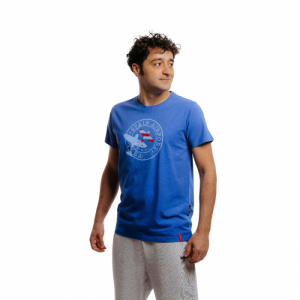 Pánske tričko s krátkym rukávom - AUTHORITY-T-VISA M blue Modrá XXL