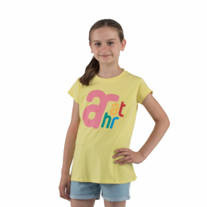 Dievčenské tričko s krátkym rukávom - AUTHORITY KIDS-T-BRANDIK_G_yellow Žltá 128/134