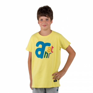 Chlapčenské tričko s krátkym rukávom - AUTHORITY KIDS-T-BRANDIK_yellow Žltá 128/134