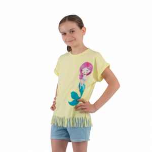 Dievčenské tričko s krátkym rukávom - AUTHORITY KIDS-T-MERMAID_yellow Žltá 104/110