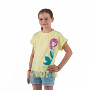 Dievčenské tričko s krátkym rukávom - AUTHORITY KIDS-T-MERMAID_yellow Žltá 104/110 1