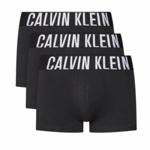 Pánske boxerky - CALVIN KLEIN-TRUNK 3PK-BLACK, BLACK, BLACK Čierna XL