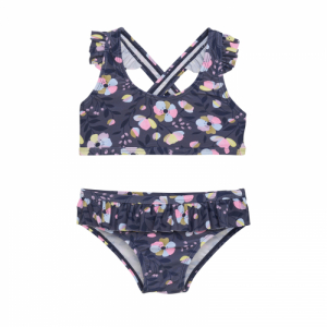 Dievčenské plavky - COLOR KIDS-Bikini W. Short Skirt, AOP, lavender mist Mix 104
