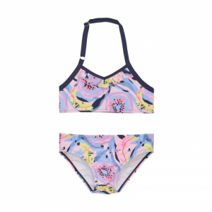 Dievčenské plavky - COLOR KIDS-Bikini, AOP, cherry blossom Ružová 104