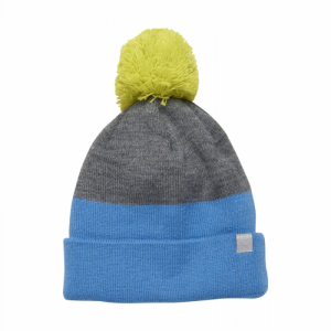 Chlapčenská zimná čiapka - COLOR KIDS-Hat beanie, colorblock, blue Modrá 52cm