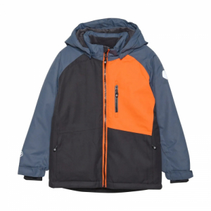 Detská lyžiarska bunda - COLOR KIDS-Ski Jacket .- Colorblock, phantom Čierna XL