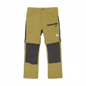 Chlapčenské turistické nohavice - COLOR KIDS-Soft Pants Stretch W. Zip Off, fennel seed Hnedá 110