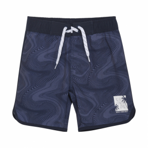 Chlapčenské plavky - COLOR KIDS-Swim Long Shorts, AOP, vintage indigo Modrá 152