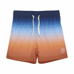 Chlapčenské plavky - COLOR KIDS-Swim Shorts, AOP, tangerine Mix 116